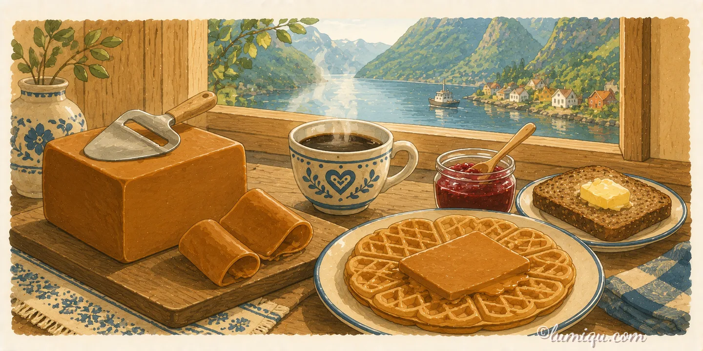 ブラウンチーズとは？味・食べ方・どこで買えるかを解説のイメージイラスト