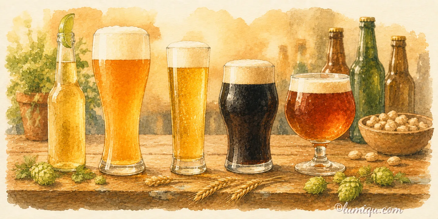 世界のビールおすすめ10選｜通販で楽しむ海外ビール飲み比べのイメージイラスト